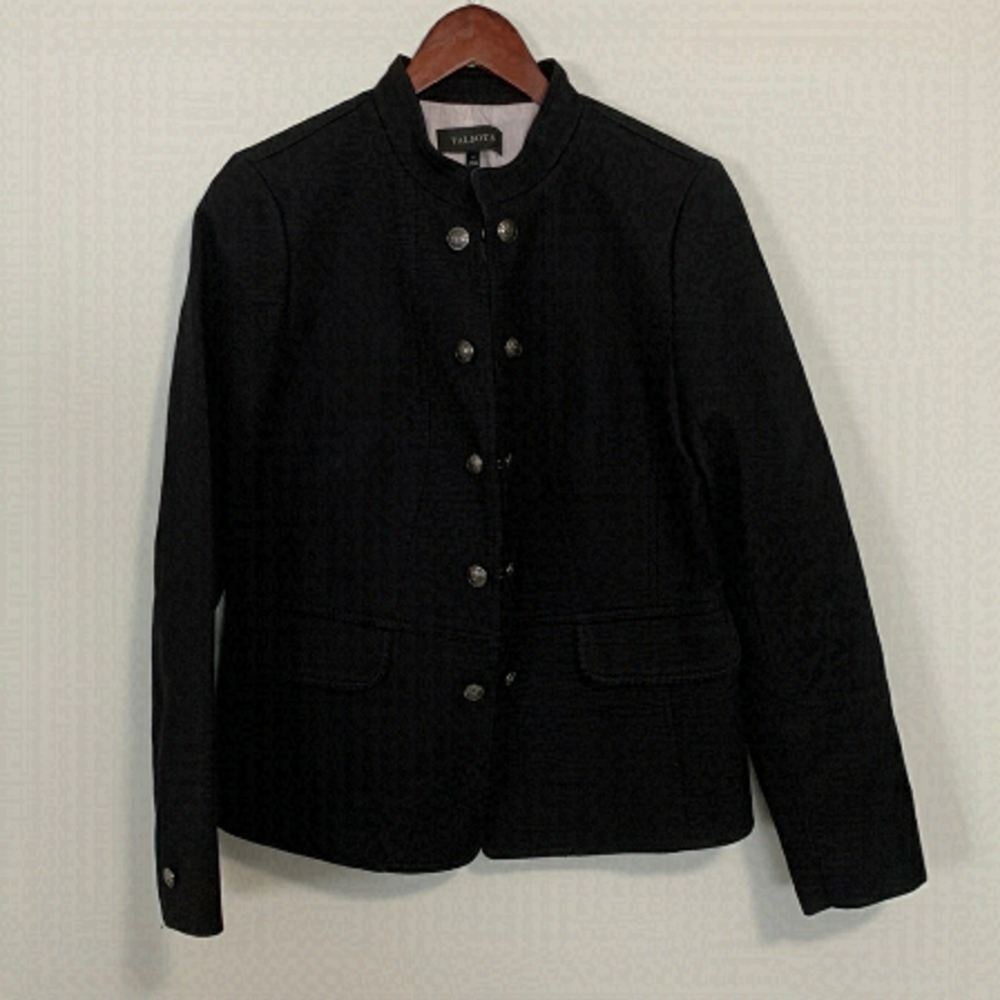 Talbots Black Button-Up Jacket